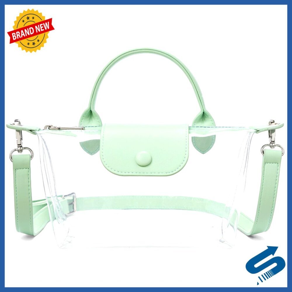 Stadium Approved Clear Crossbody Bag Small PVC Purse Concerts Sports